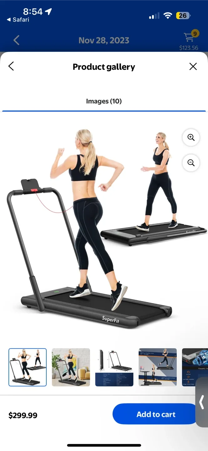 SuperFit Under Desk Treadmill (like new ) thumbnail
