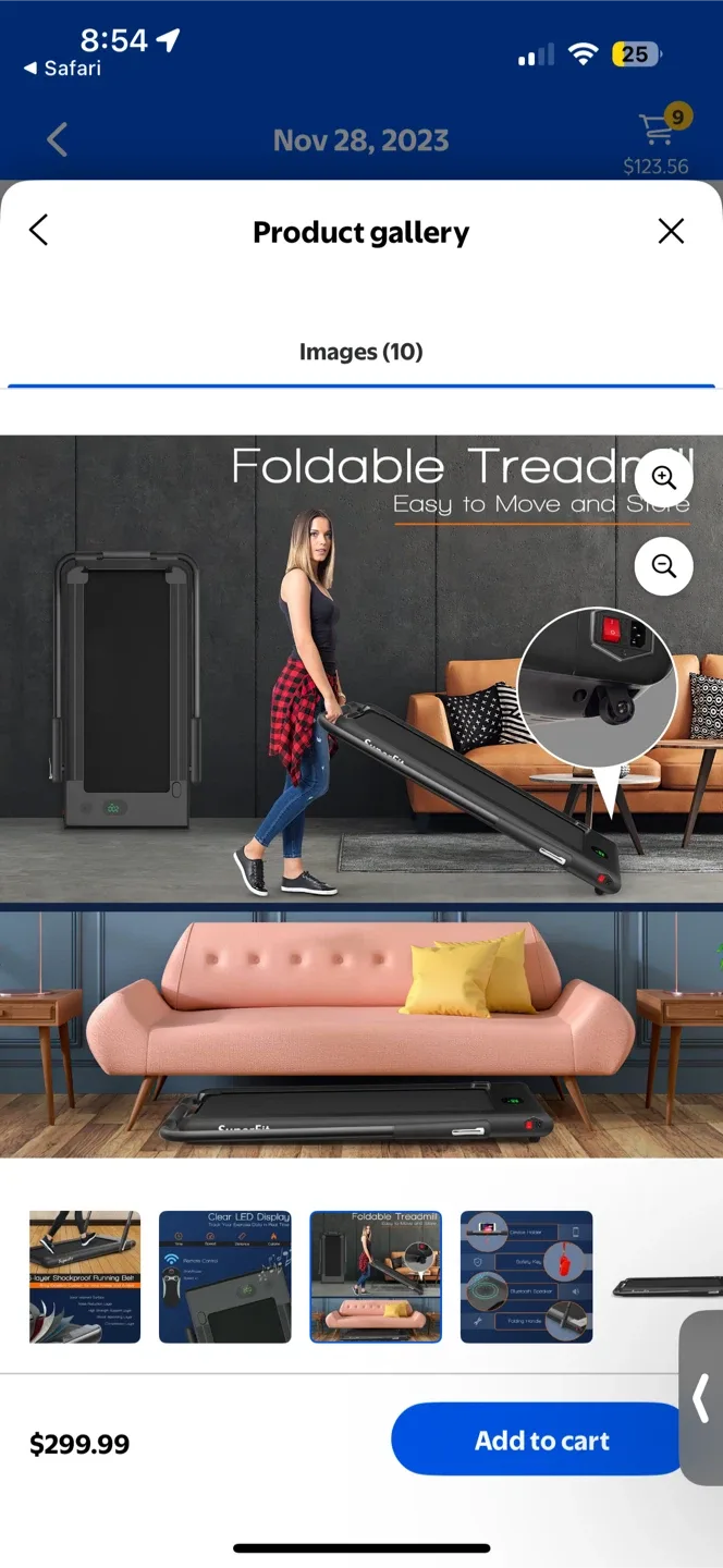 SuperFit Under Desk Treadmill (like new ) image indicator(6)