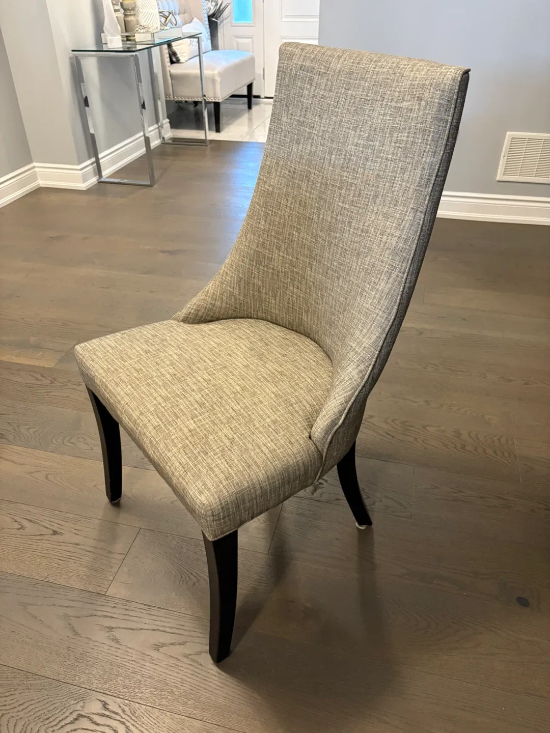 4 Urban barn beige dining chairs retail $2100 image indicator(4)