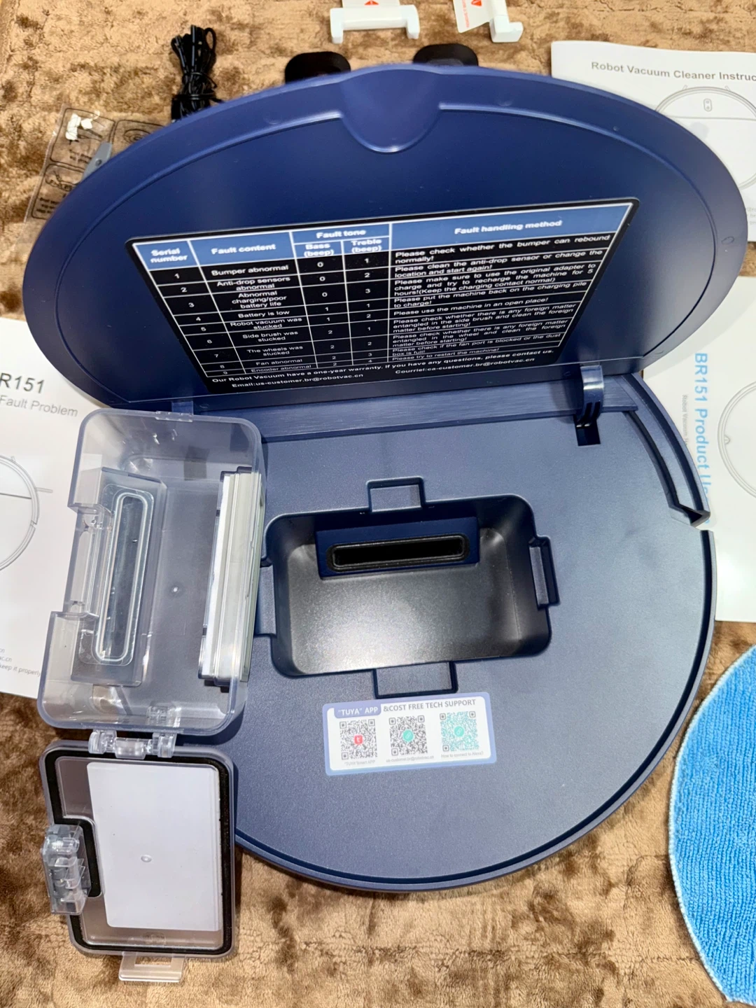 Goovi BR151 Blue Robot Vacuum Cleaner - Like New! - photo 2