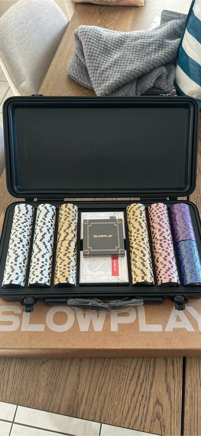 Slowplay Nash Poker Chip Set with Cards 300PCS Full Set New thumbnail