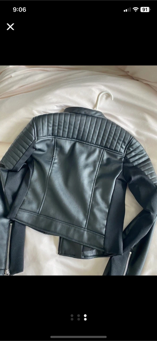 Zara Women’s Faux Leather Jacket, XS - photo 3