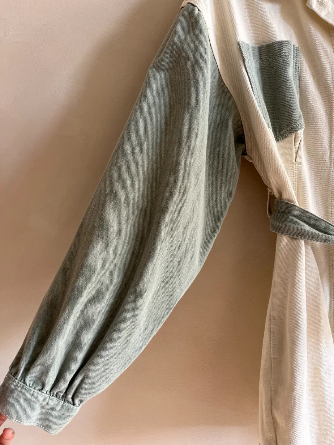 Missguided Colour Block Denim Dress Size 10 image indicator(4)