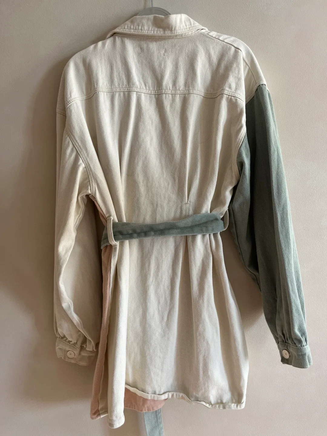 Missguided Colour Block Denim Dress Size 10 image indicator(3)