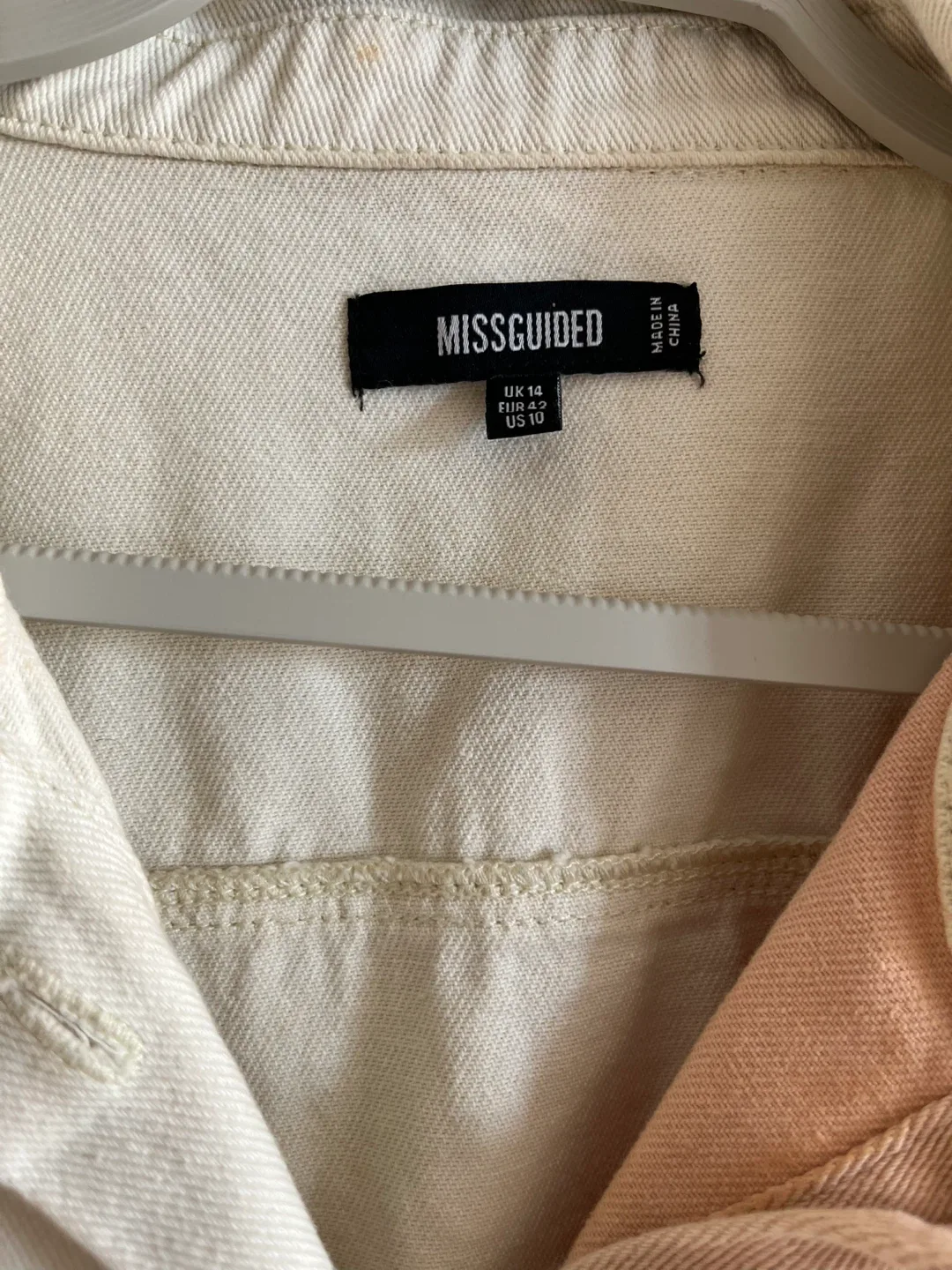 Missguided Colour Block Denim Dress Size 10 image indicator(5)