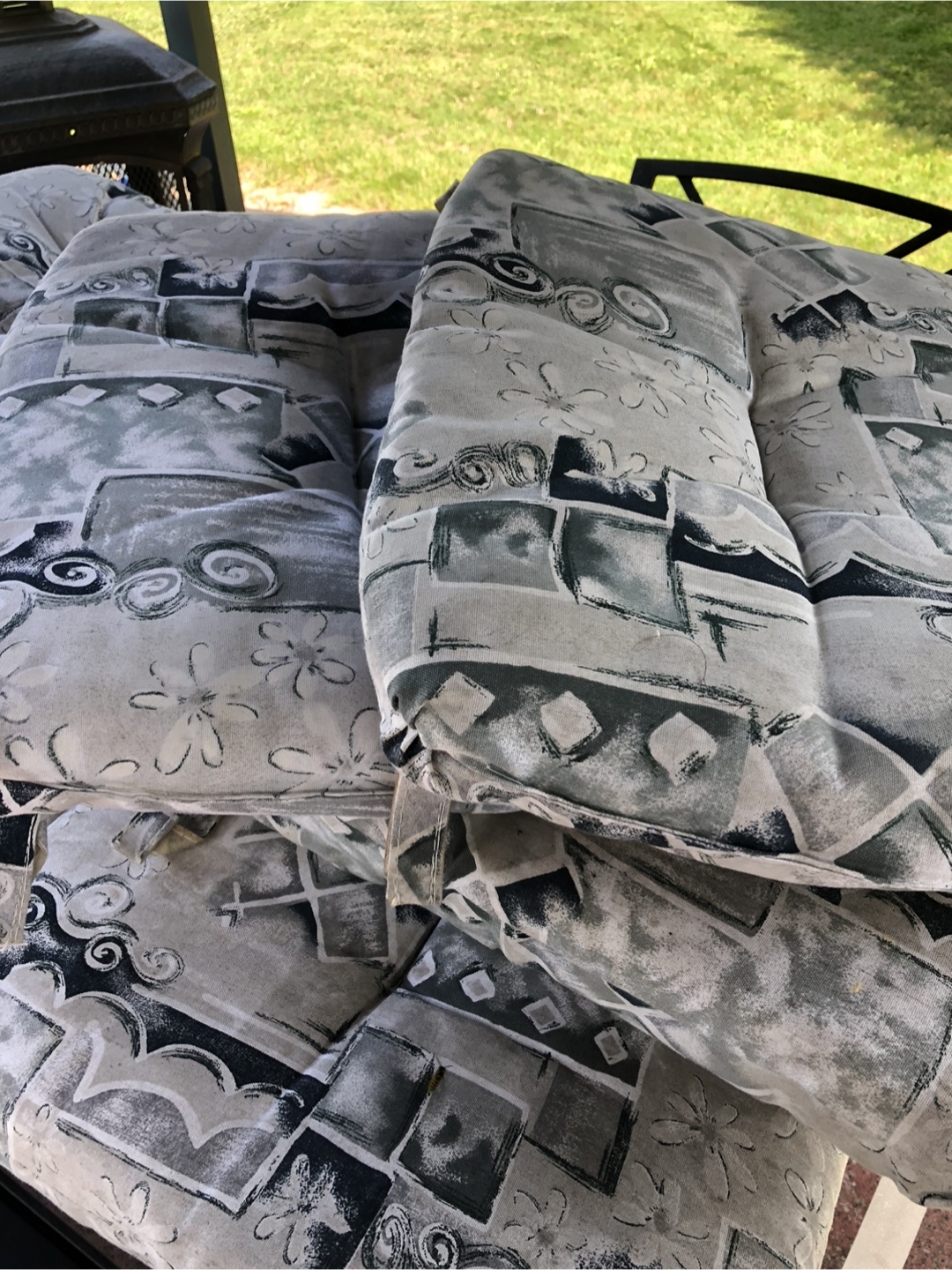 6 Highback patio cushions