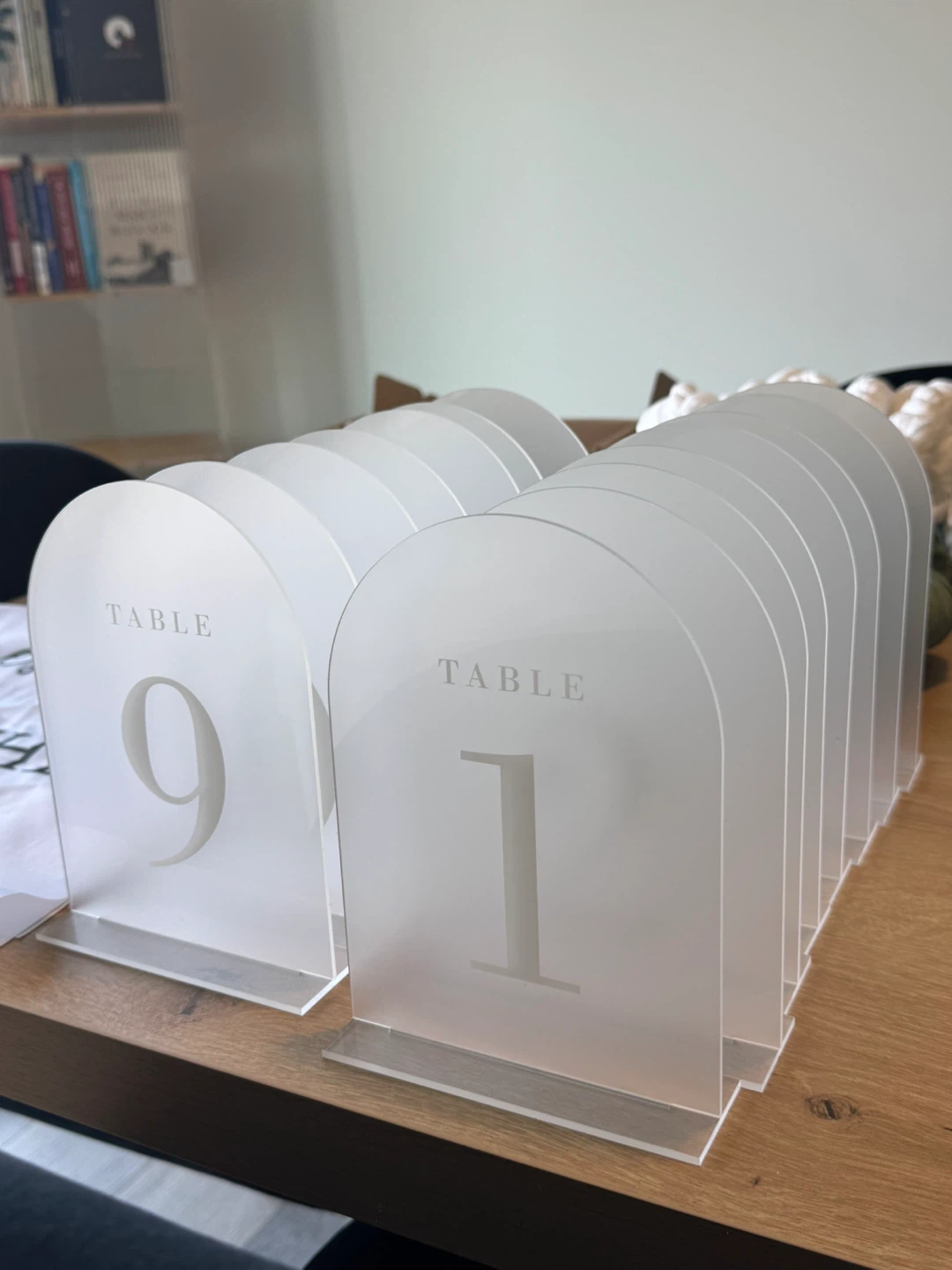 Acrylic Table Numbers 1-15 Wedding/Event - photo 2