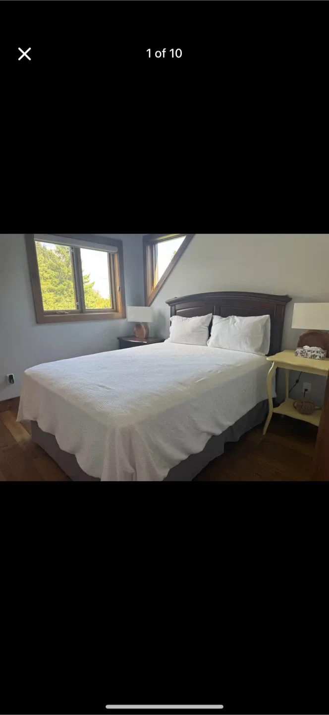 Bedroom Set –Headboard +queen Box Spring, 3 Nightstands, Dresser thumbnail