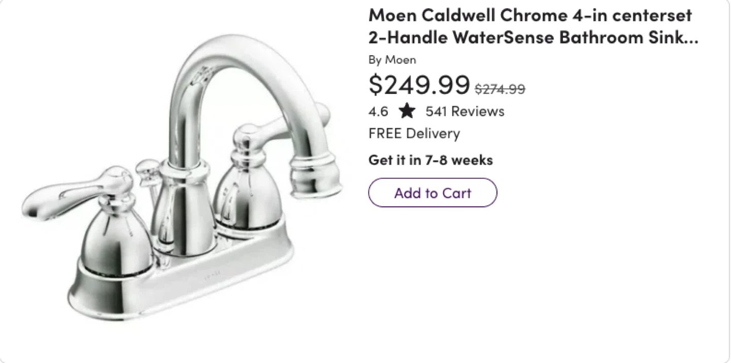 Moen Caldwell CA84668 Bathroom Faucet - New in Box! - photo 2
