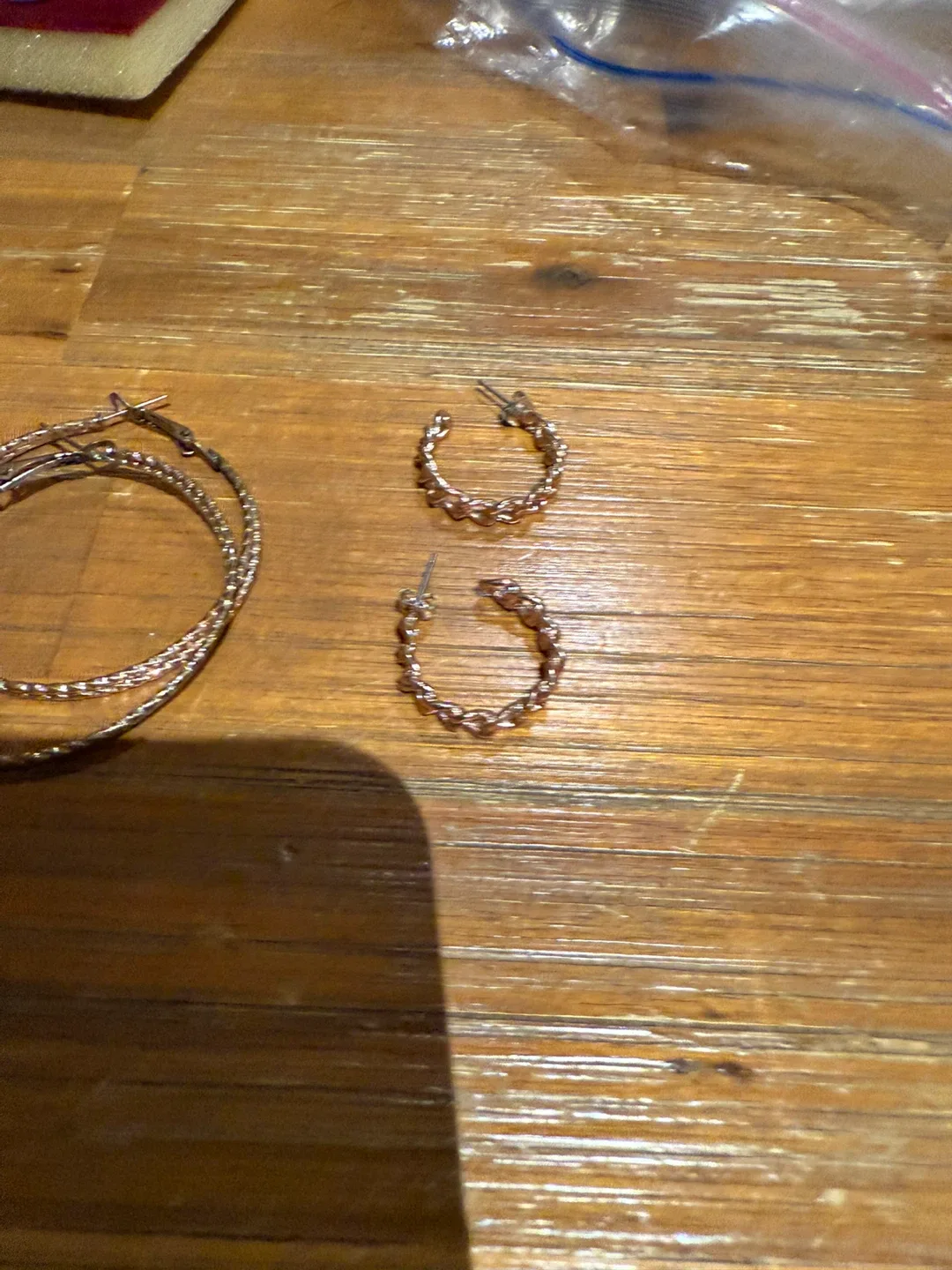 Set of Gold Hoop Earrings thumbnail