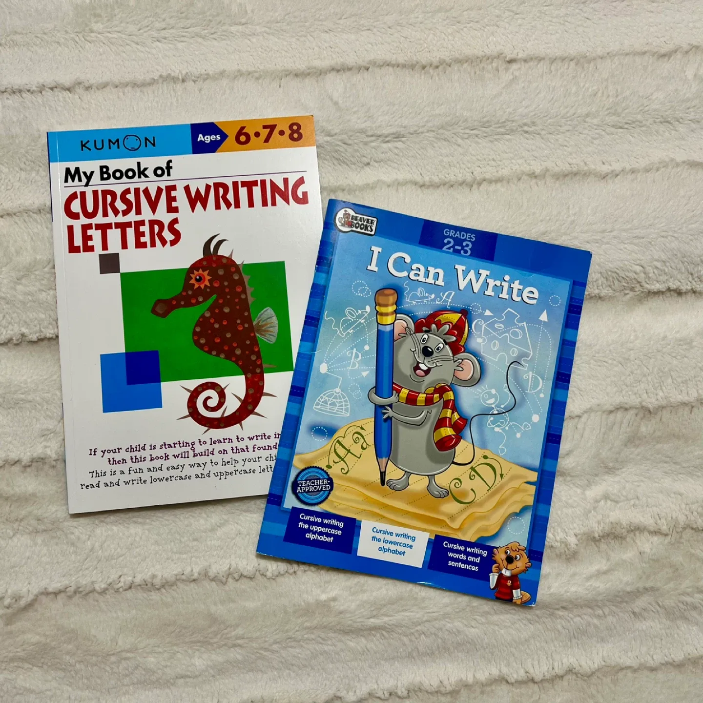 Cursive writing 2 books thumbnail