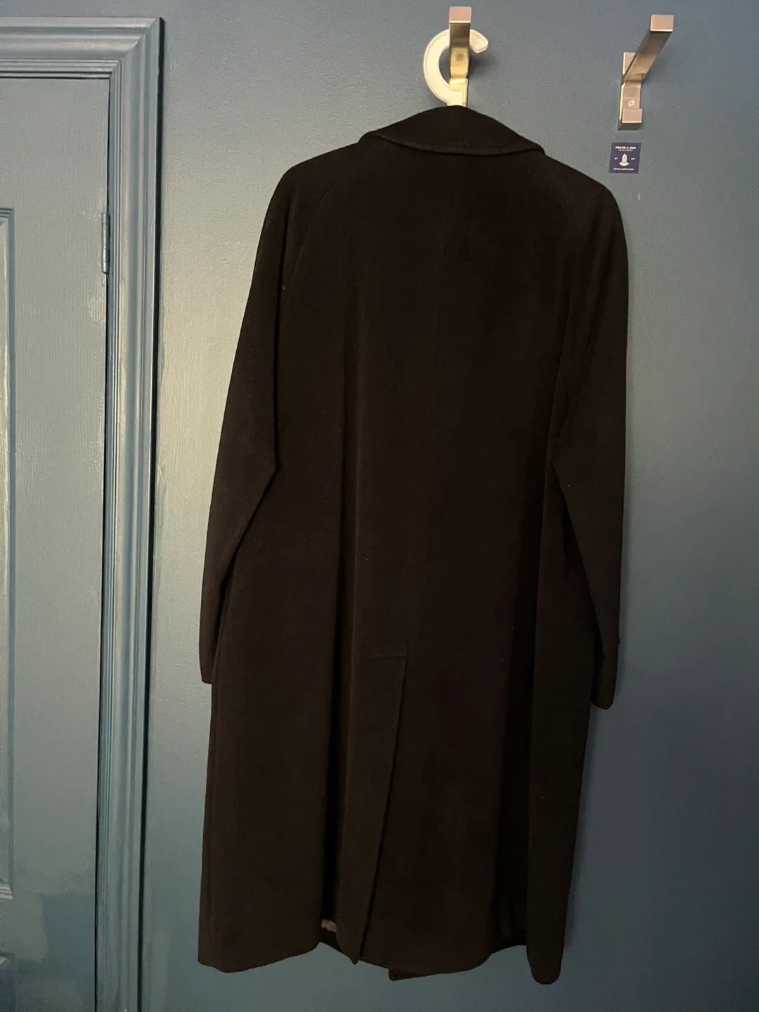 Black Wool Overcoat Men image indicator(3)