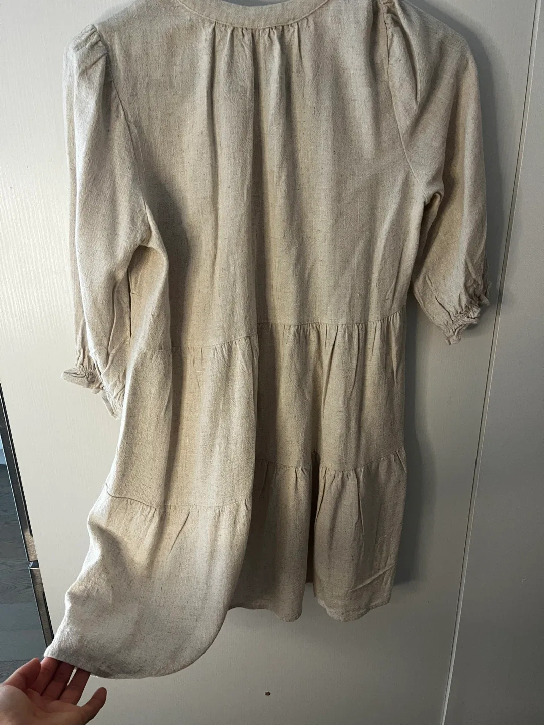 Monteau Los Angeles Beige Linen Dress - S image indicator(3)