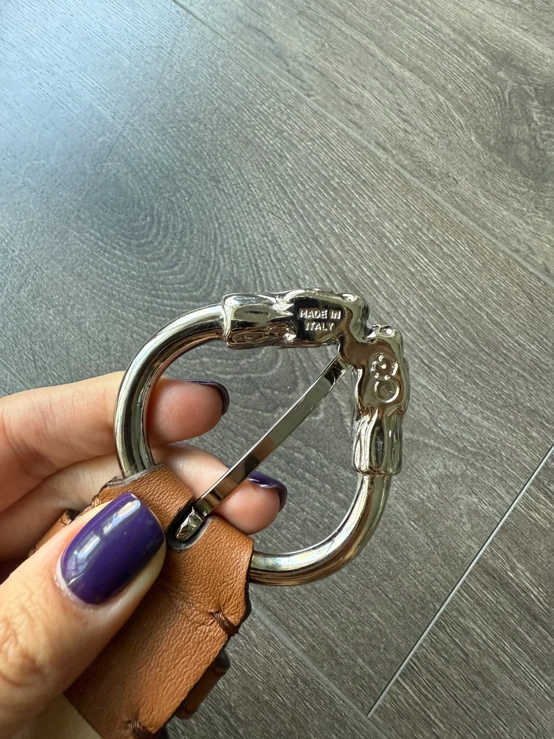 ESCADA Sport leather belt Italy beige 100cm image indicator(3)