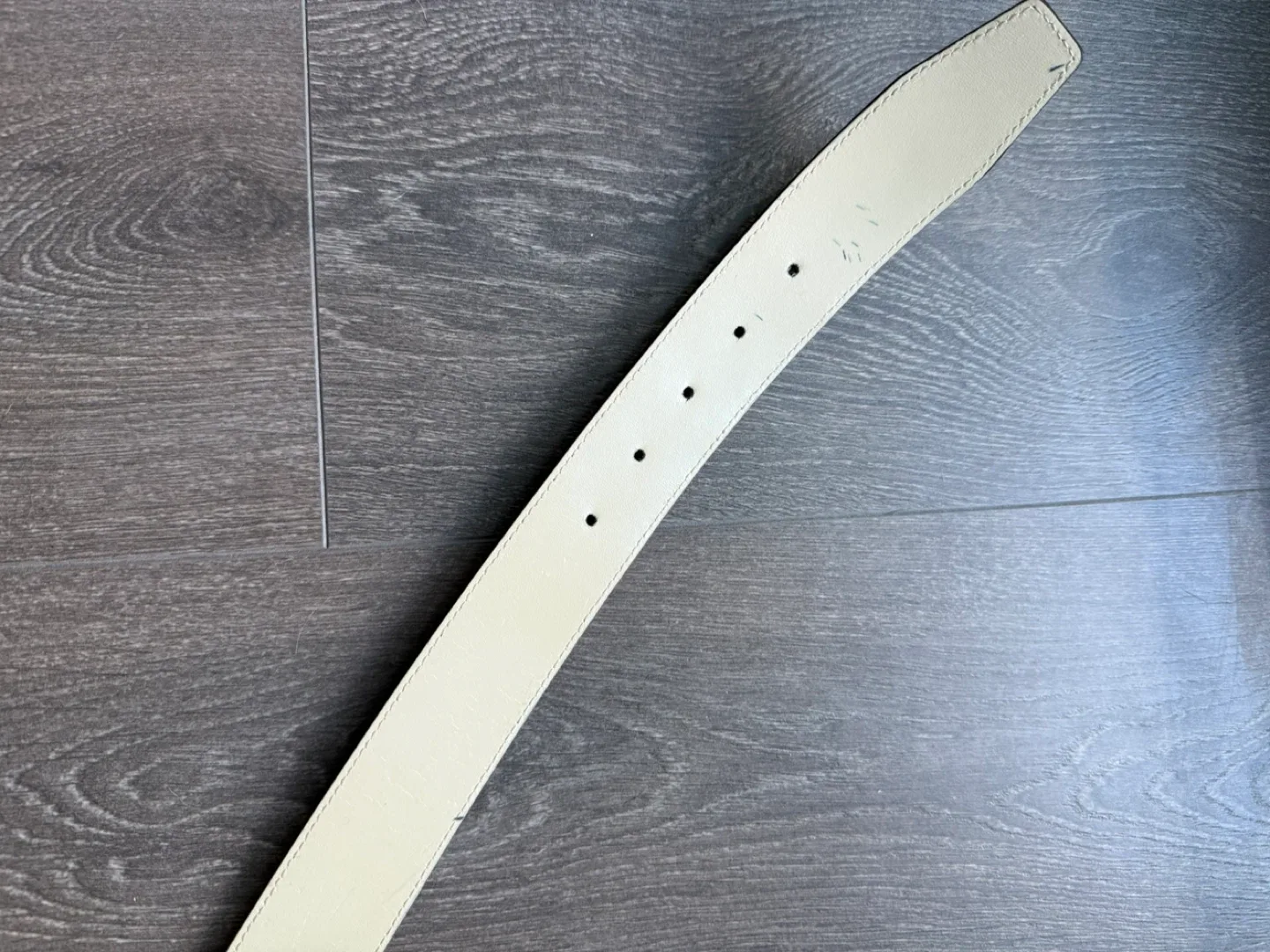 ESCADA Sport leather belt Italy beige 100cm image indicator(5)