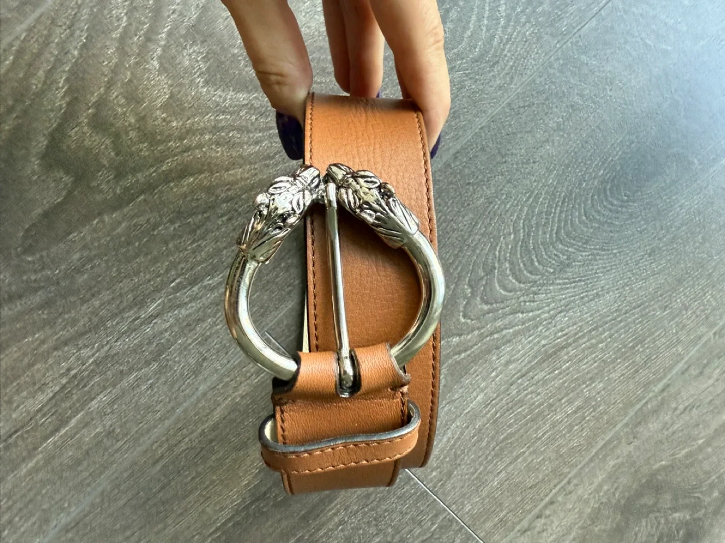 ESCADA Sport leather belt Italy beige 100cm image indicator(2)