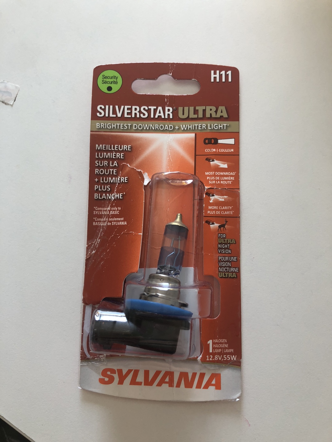 Sylvania Silverstar Ultra H11 Halogen Bulb