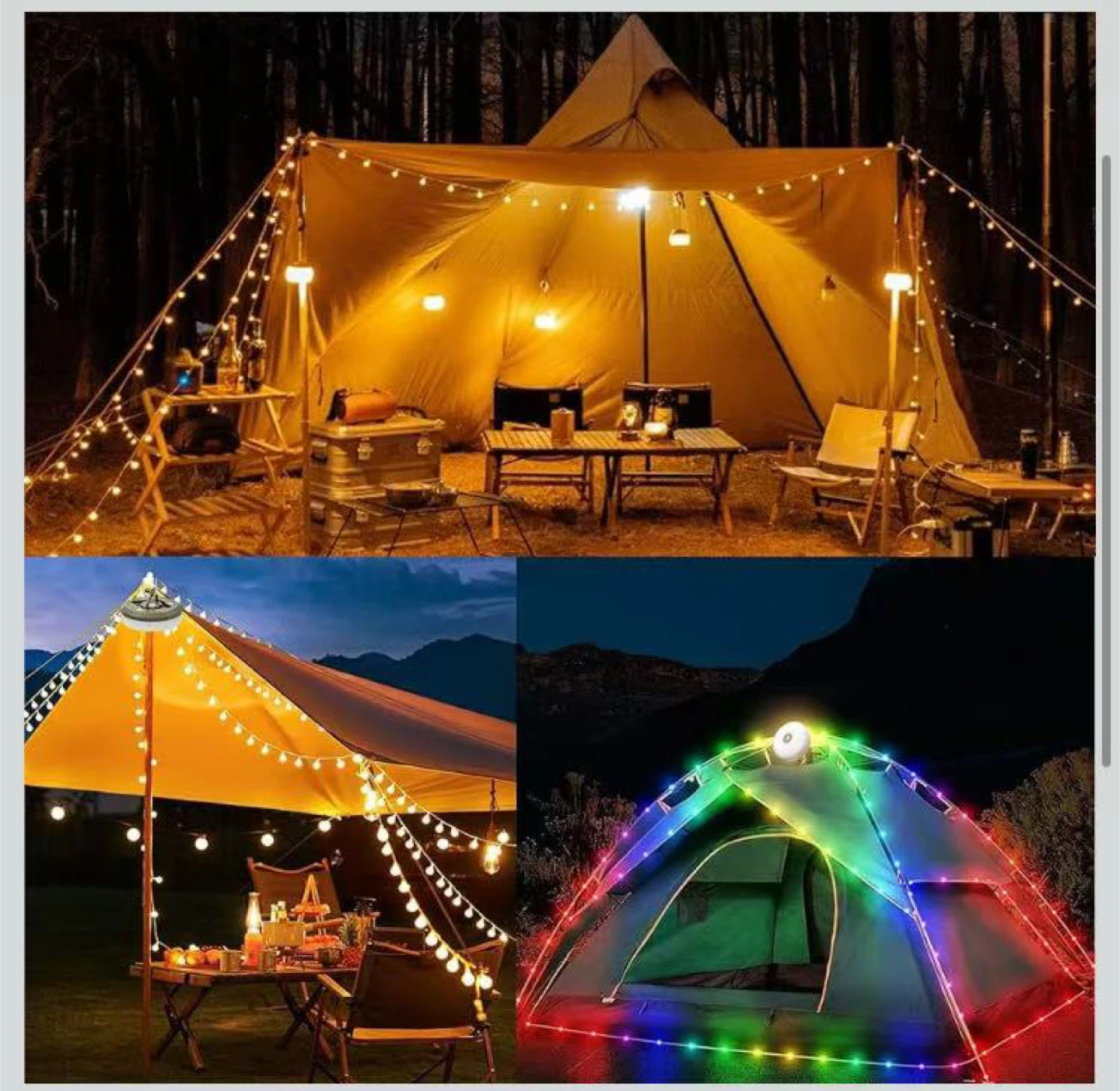 Camping Light with String Lights - photo 2