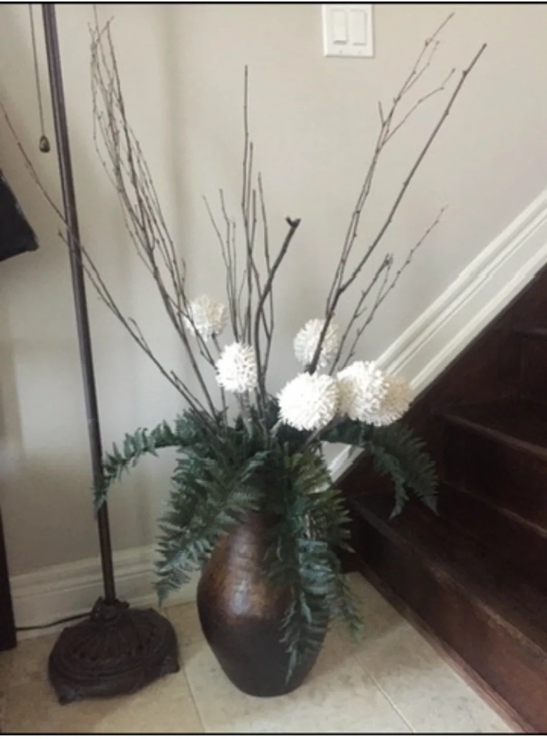 Decorative Vase with Floral Arrangement thumbnail
