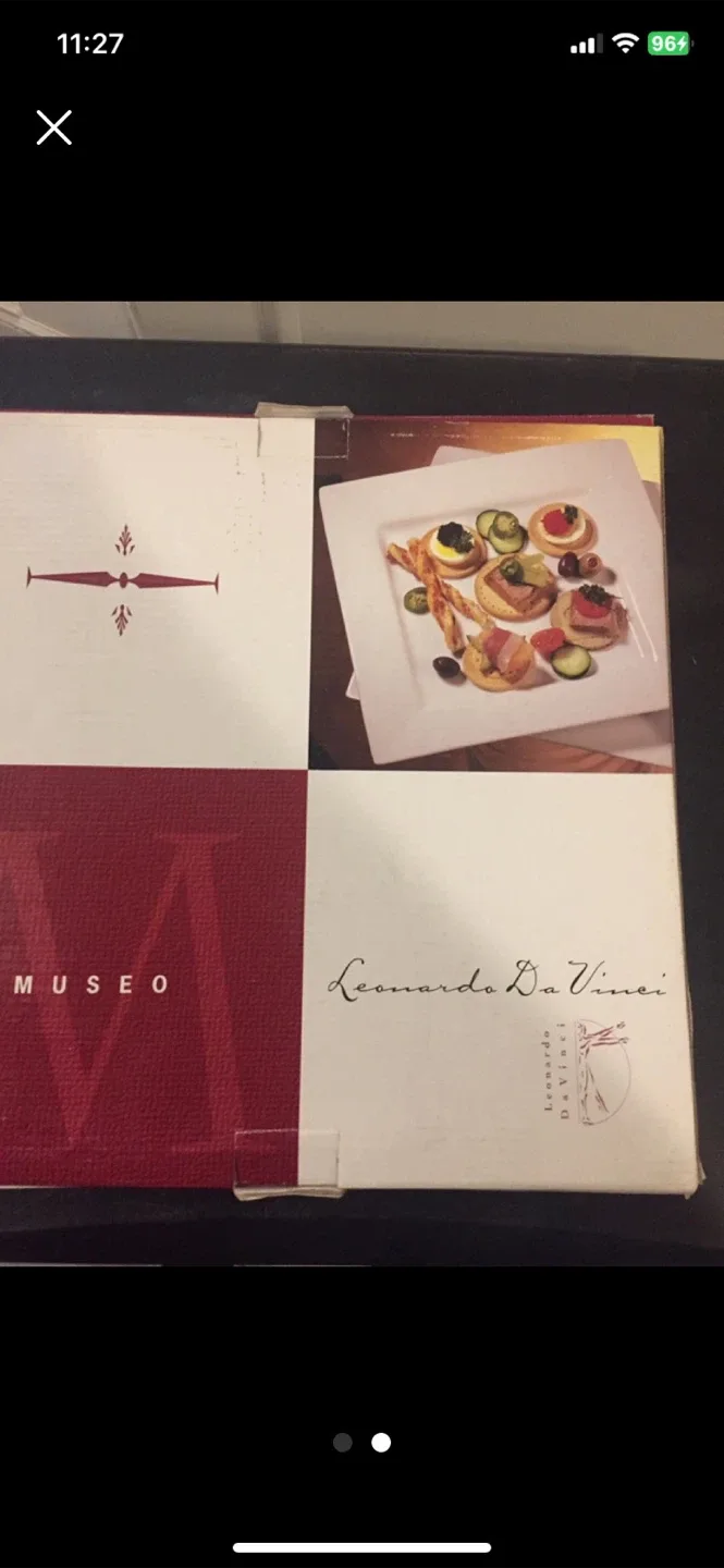 Leonardo Da Vinci Museo Serving Plate Set image indicator(2)