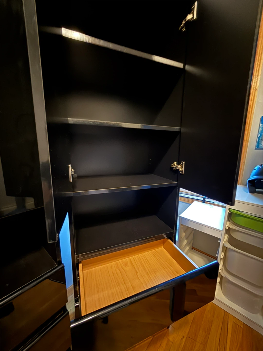 2 Black Wardrobe with Drawers - photo 3