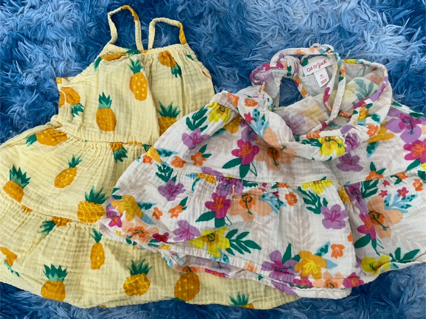 Cat & Jack 2T Dresses - Pineapple & Floral thumbnail