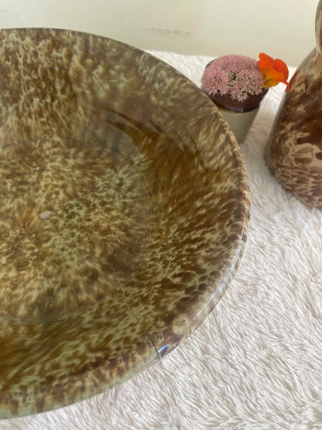 Antique Bennington Pitcher & Bowl - Late 1800’s image indicator(9)