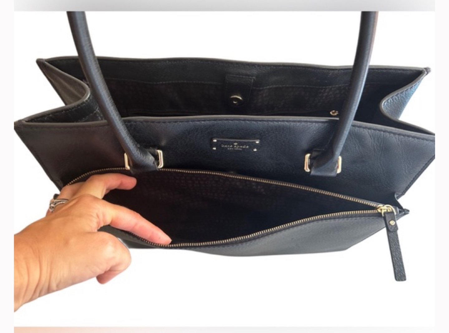 Kate Spade Black Leather Tote Bag - photo 2