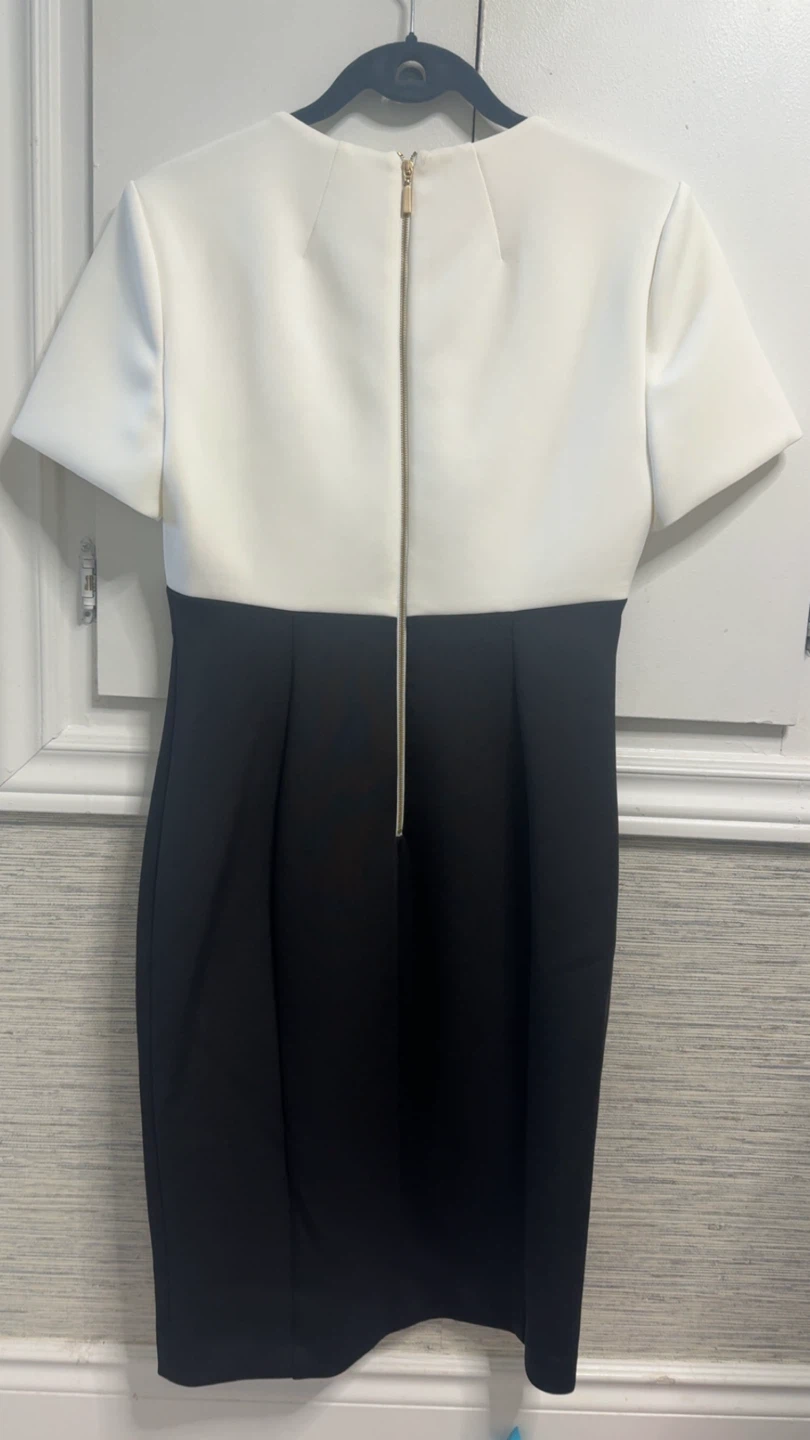 Calvin Klein Black & White Dress - Size 6 - photo 4