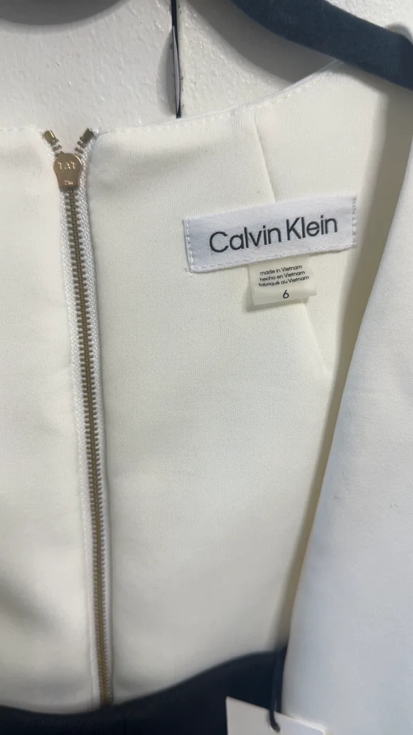 Calvin Klein Black & White Dress - Size 6 image indicator(2)