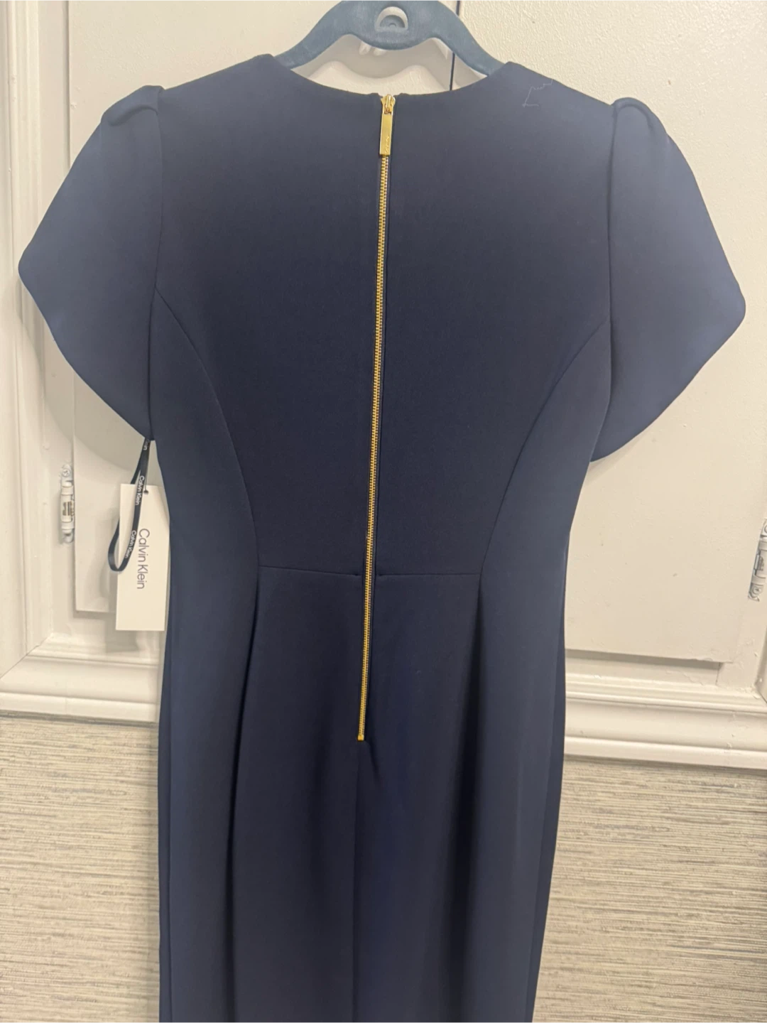Calvin Klein Navy Blue Dress - Size 4 - photo 3