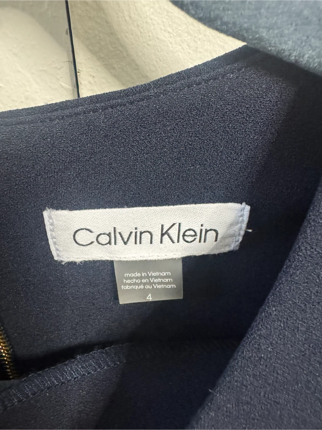 Calvin Klein Navy Blue Dress - Size 4 - photo 2