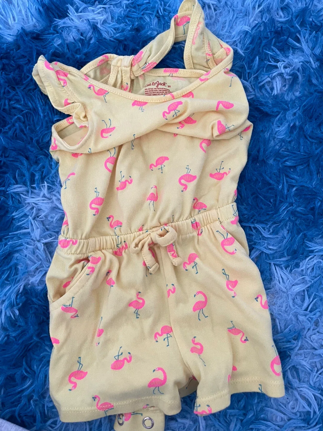 Cat & Jack Flamingo Romper - Size 2T thumbnail