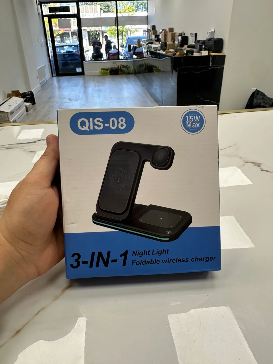 QIS-08 3-in-1 Foldable Wireless Charger - New thumbnail