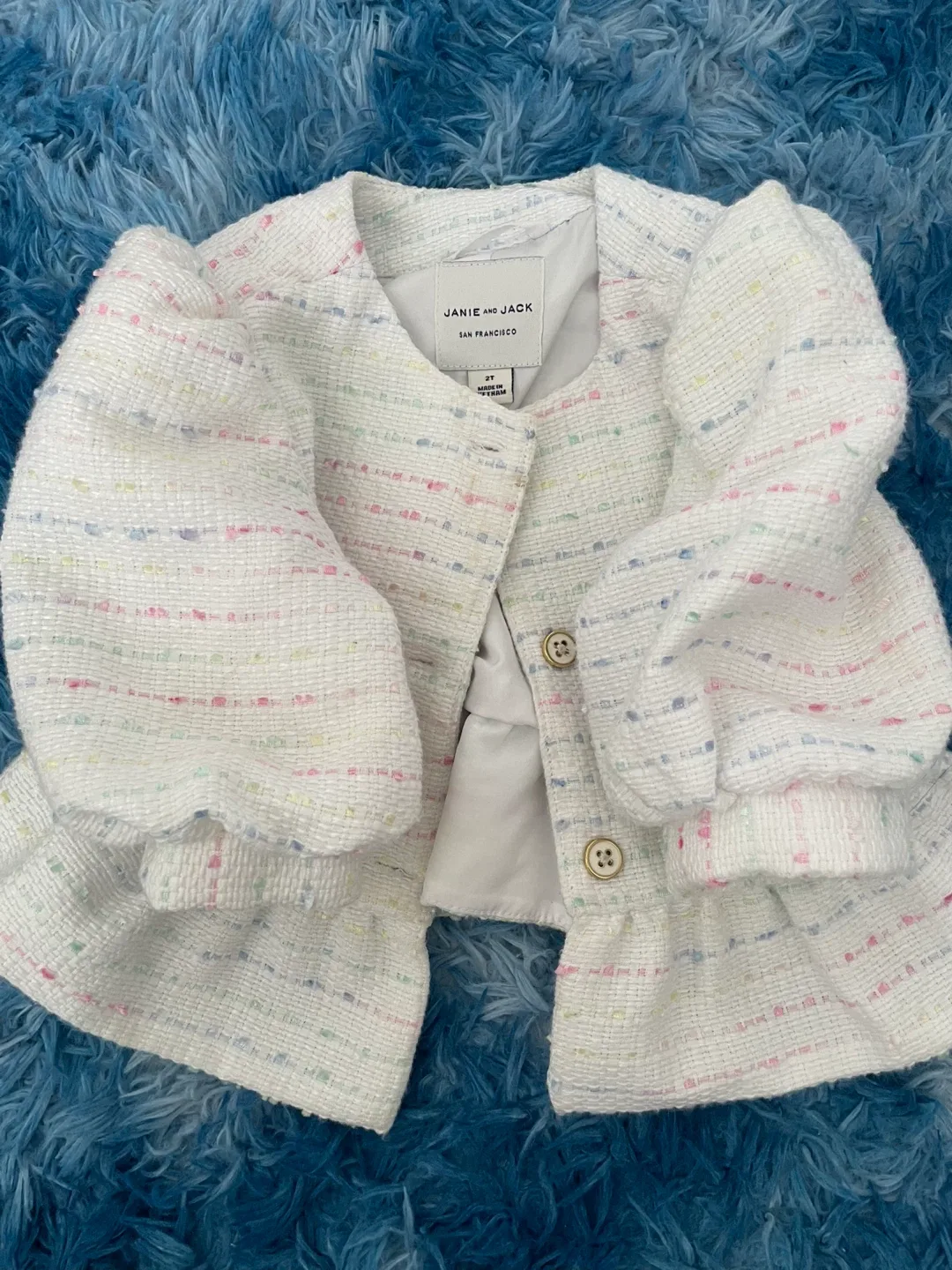 Janie and Jack Girls' Tweed Jacket - Size 2T thumbnail