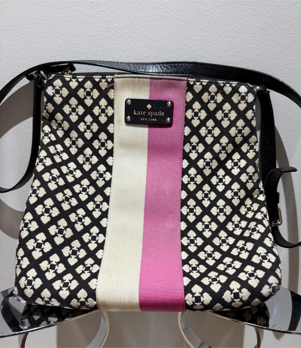 Kate Spade Black/White Crossbody Bag