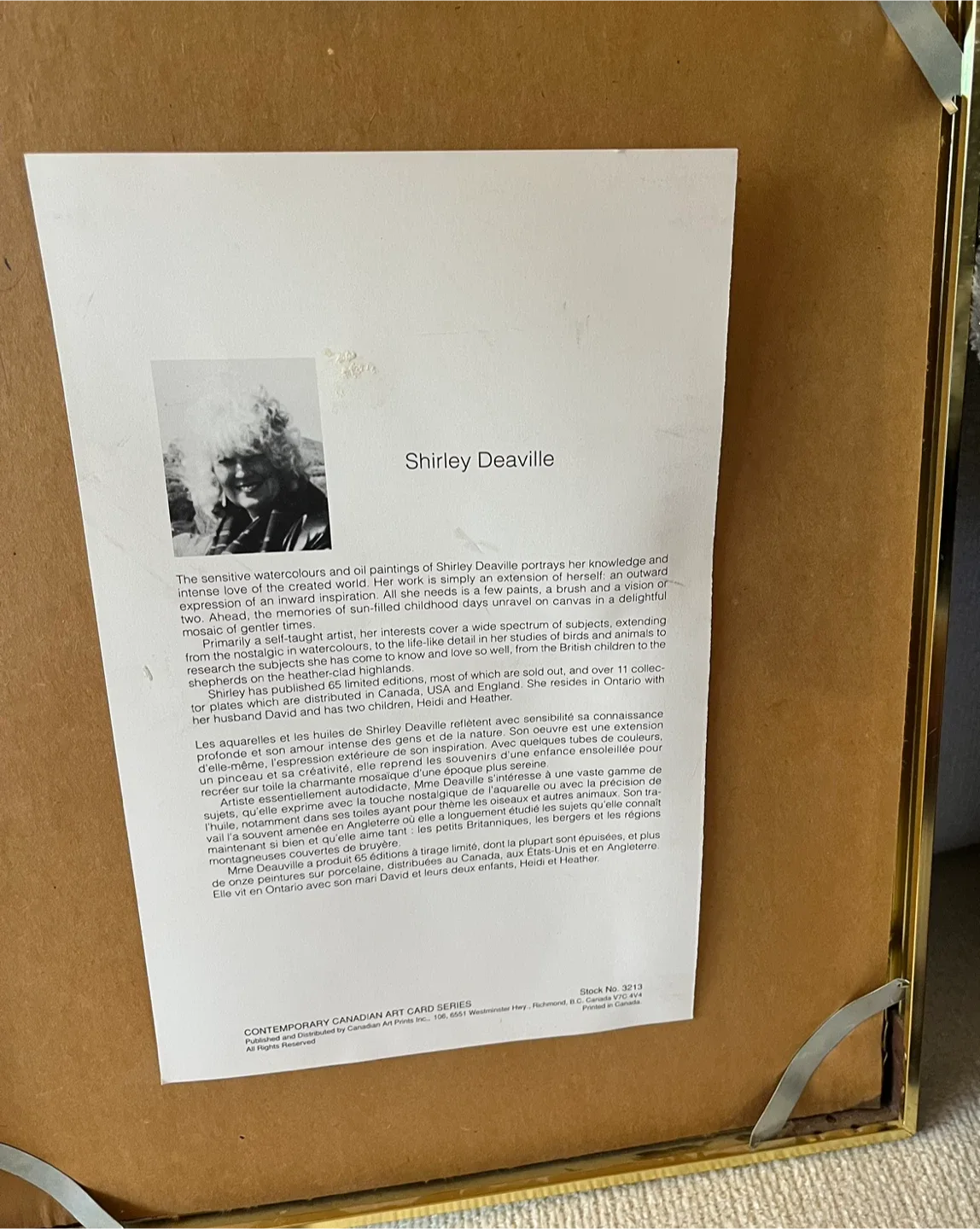 Shirley Deaville "A Difficult Sum” Framed & Signed Print image indicator(3)