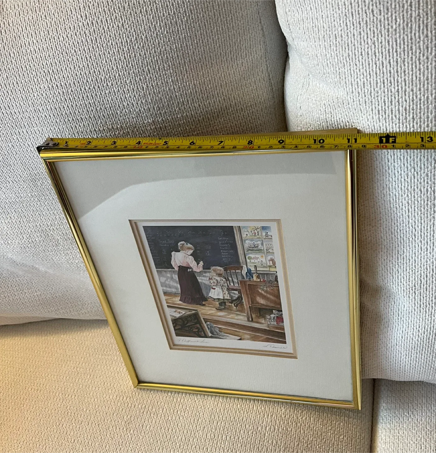 Shirley Deaville "A Difficult Sum” Framed & Signed Print image indicator(6)