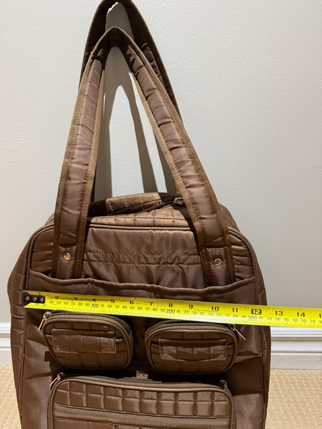 Lug Quilted Brown Tote Bag - photo 2