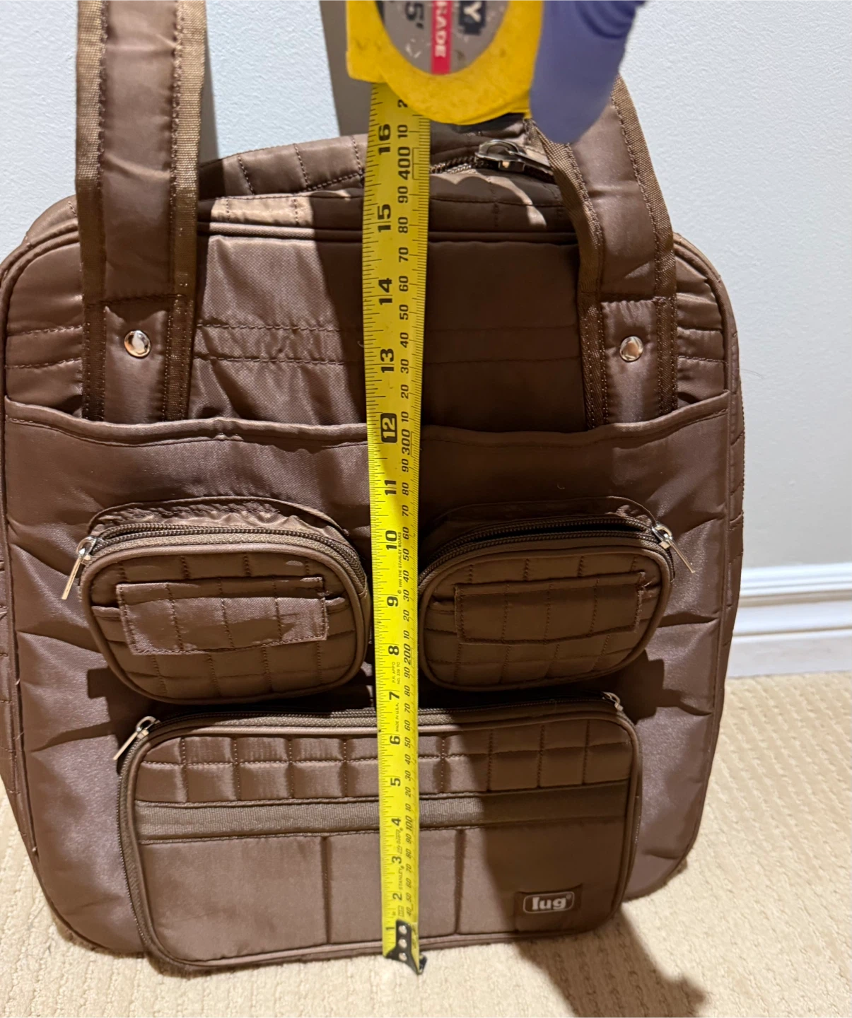Lug Quilted Brown Tote Bag - photo 3