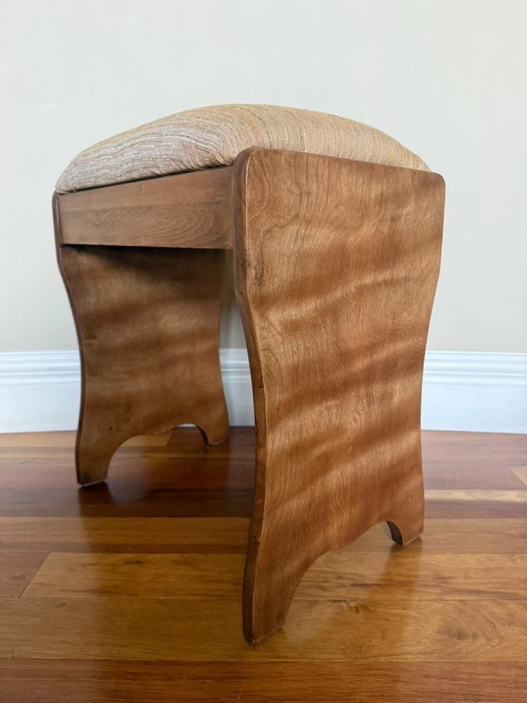 Vintage Refurbished Vanity Stool