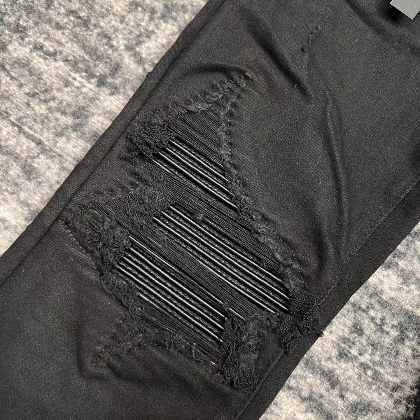Amiri MX1 Distressed Black Jeans - photo 4