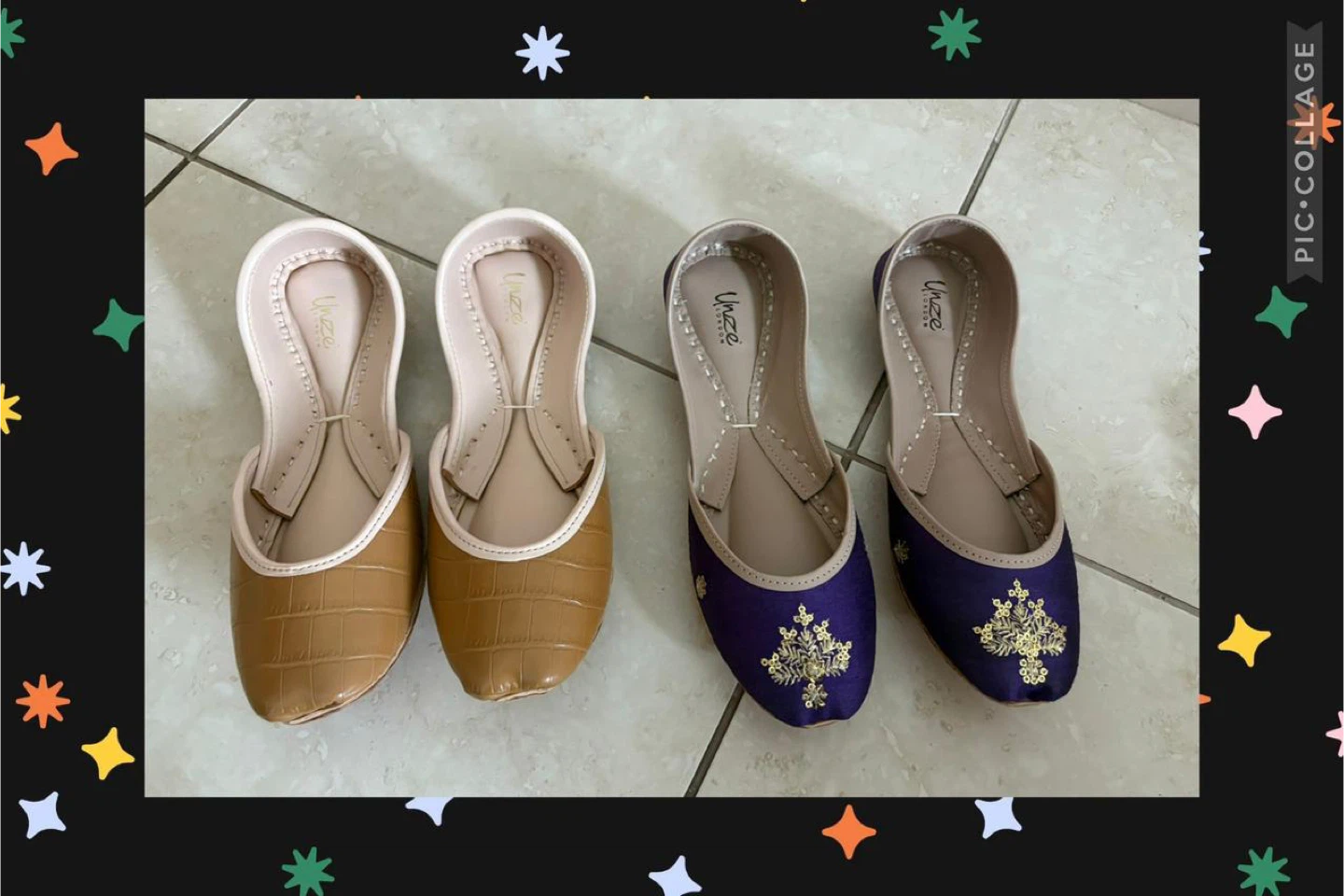 Unze London Women's Flats khussa - Size 8 and 9