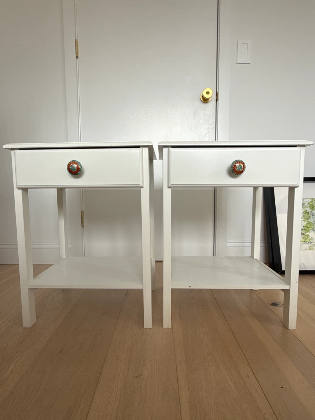 White Nightstands - Set of 2