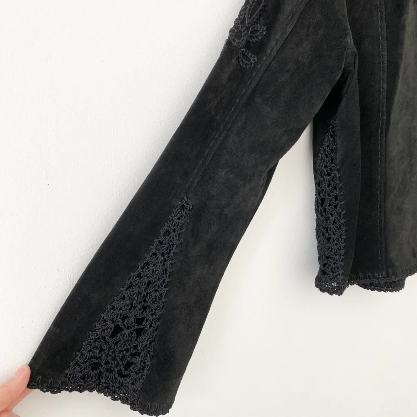 Danier Suede Jacket with Crochet Detail image indicator(6)