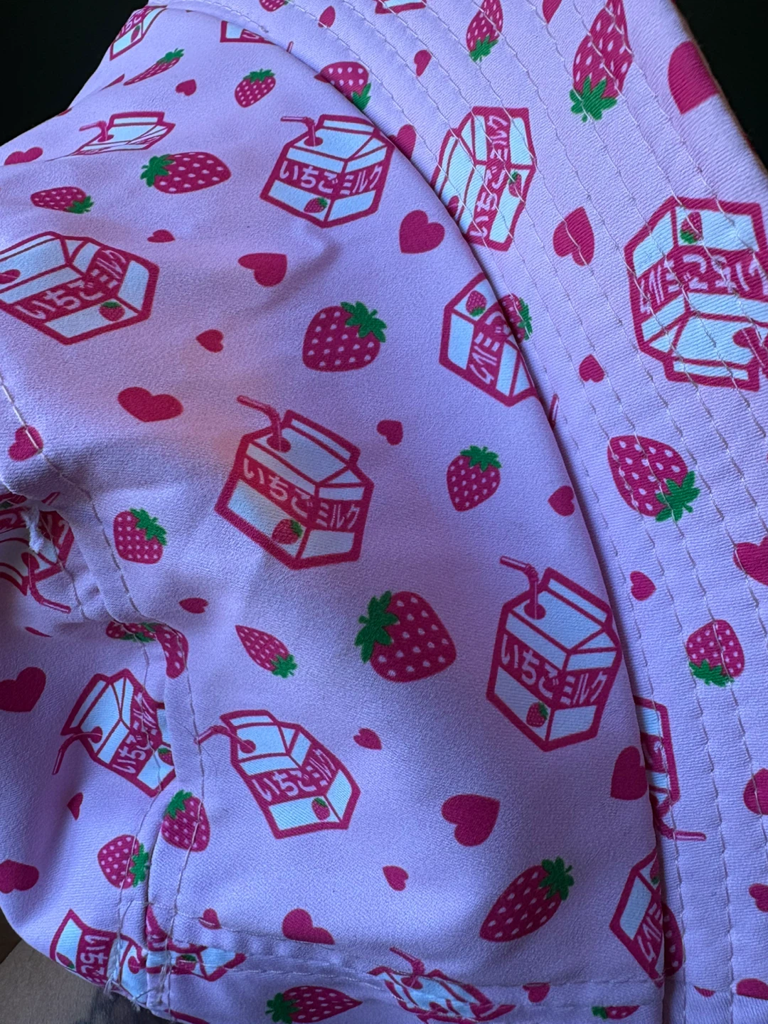 🥕Pink Strawberry Milk Bucket Hat🥕 - photo 2