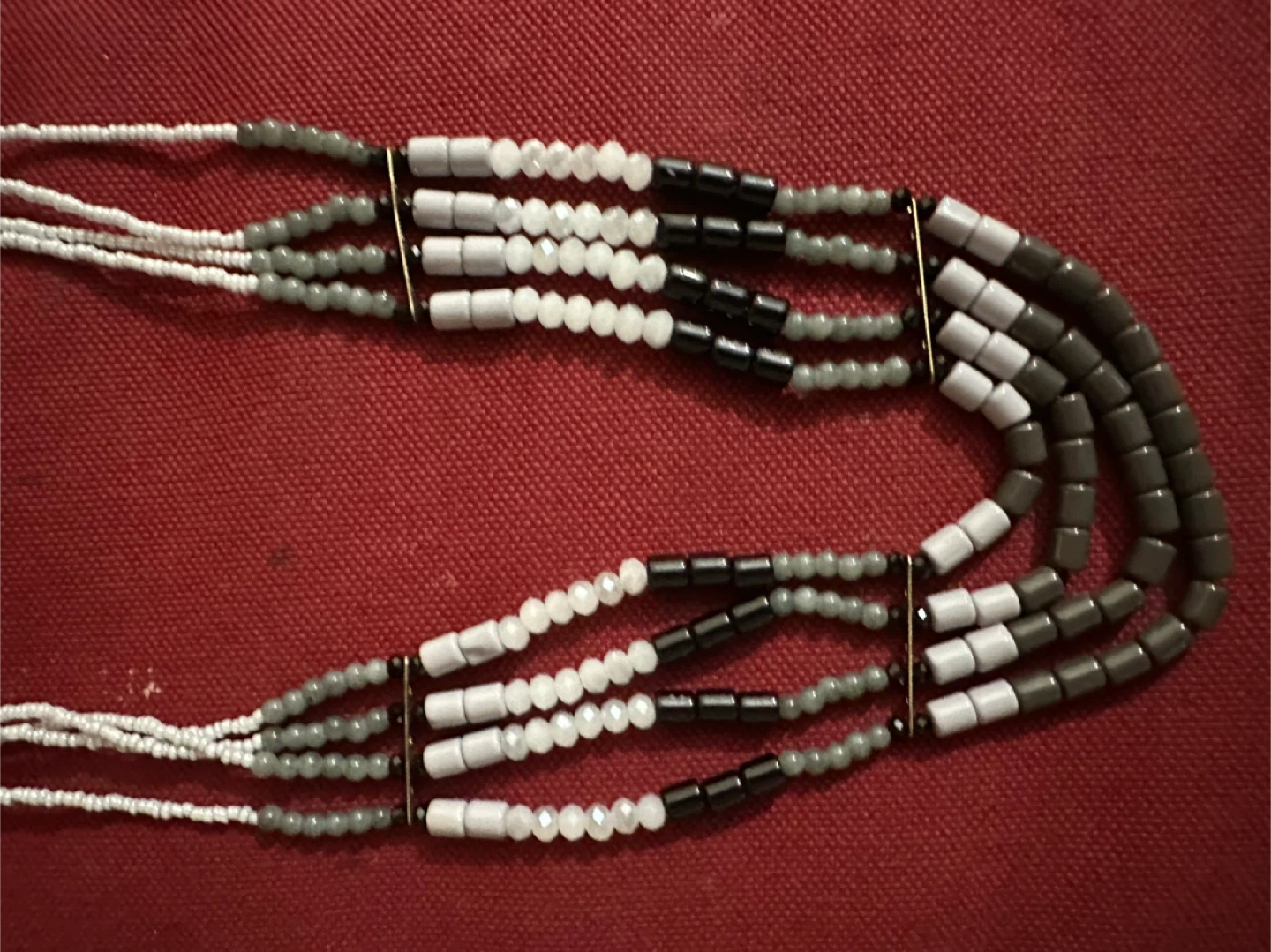 Beaded Multi-Strand Necklace