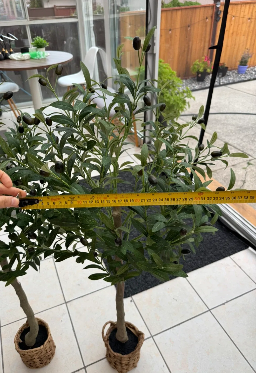 Artificial Olive Tree in Woven Basket x2 image indicator(3)