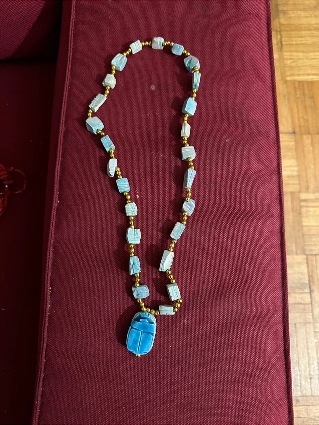 Turquoise Scarab Necklace image indicator(2)