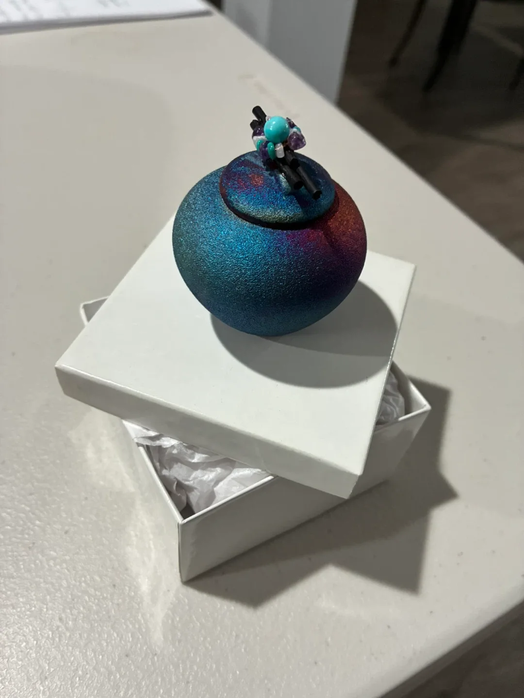 Small Decorative Jar with Lid thumbnail